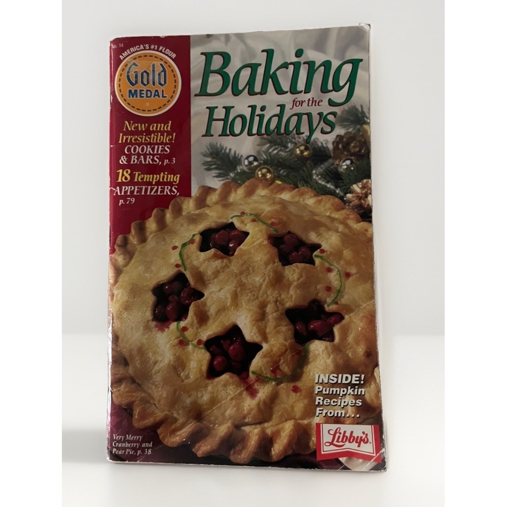Vintage 1997 Recipe Baking Book Gold Medal Holiday Magazine Style